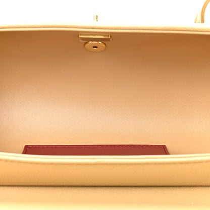 Chanel Shiny Caviar Preppy Coco Small Bowling Bag Dark Beige 5 of 10