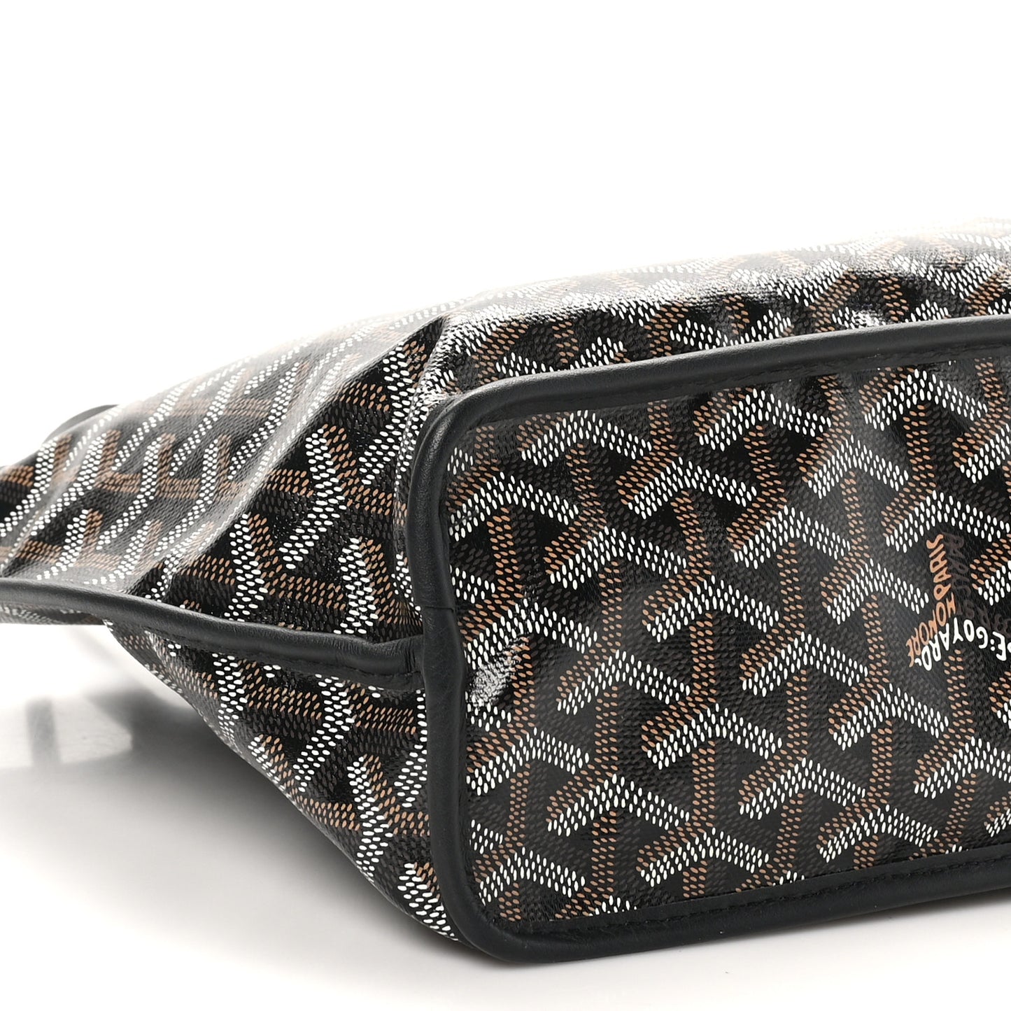 Goyardine Reversible Mini Anjou Black