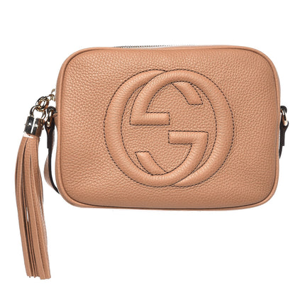 Gucci Pebbled Calfskin Small Soho Disco Bag Camelia 1 of 8