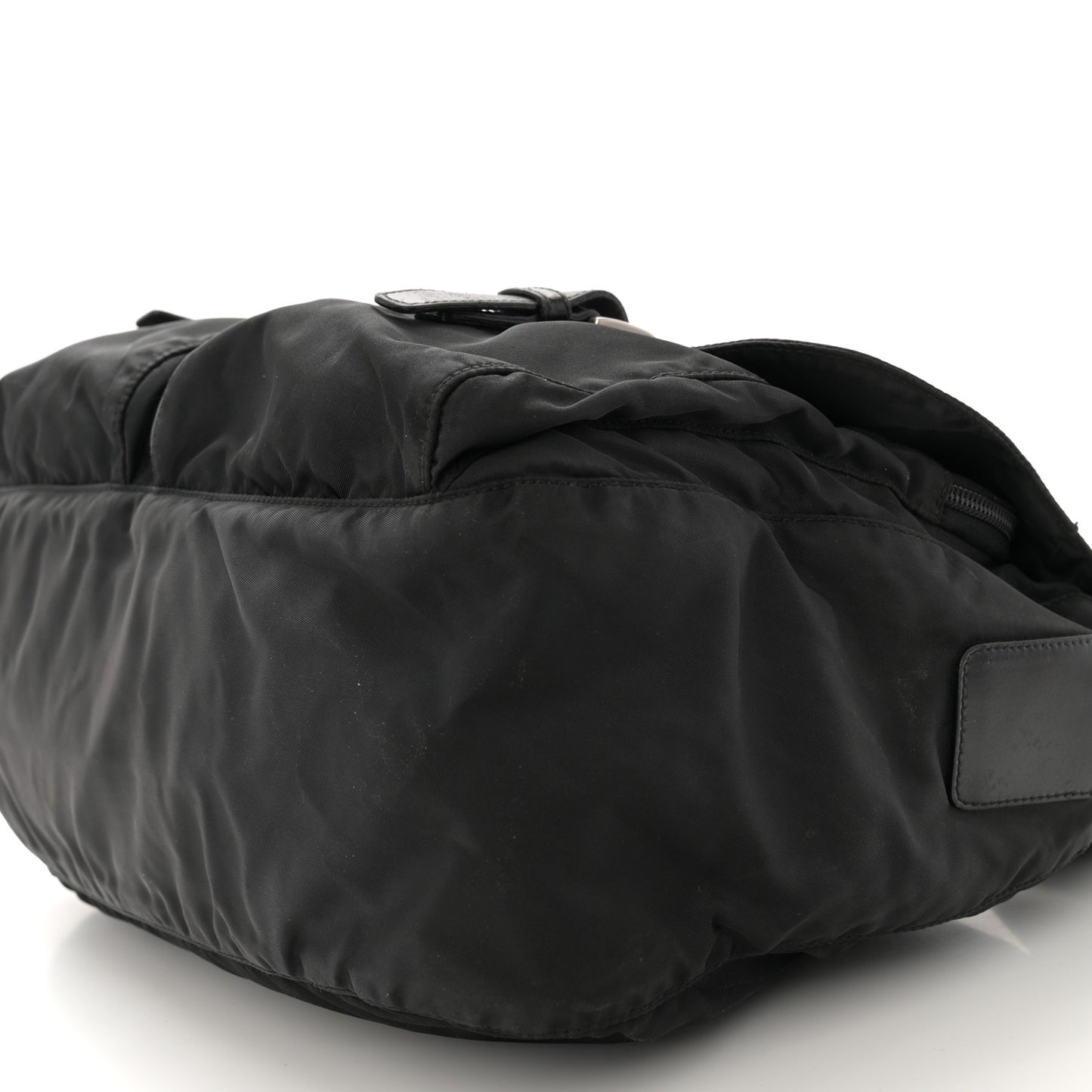 Nylon Vela Sport Messenger Bag Black