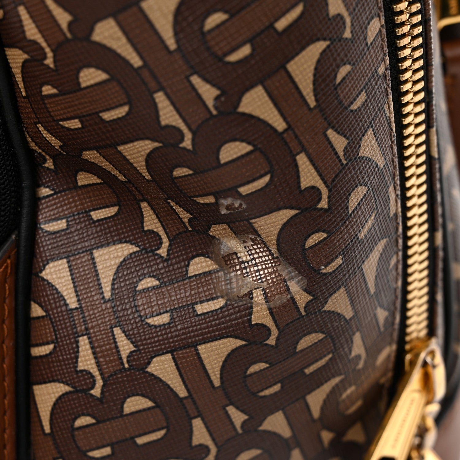 Burberry E-Canvas Monogram Rocco Backpack Bridle Brown 23 of 24
