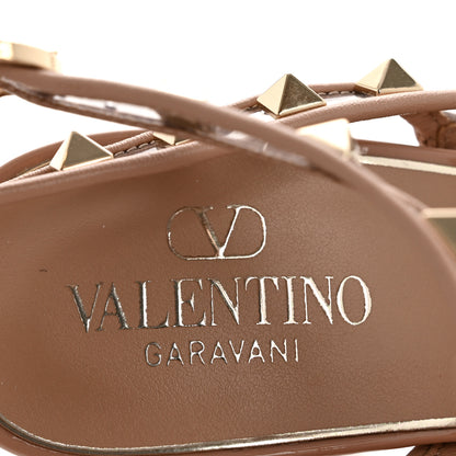 Valentino Garavani Patent PVC Rockstud Ankle Strap 100mm Pumps 37 Rose 8 of 10