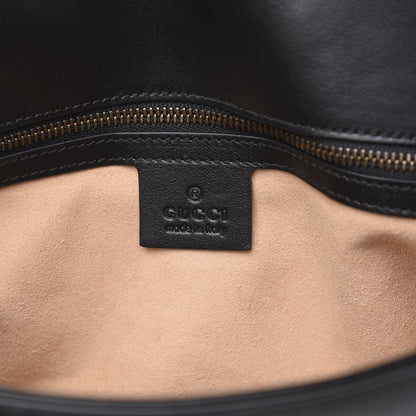 Gucci Calfskin Matelasse Small GG Marmont Shoulder Bag Black 5 of 13