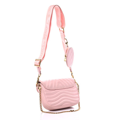 Louis Vuitton Calfskin New Wave Multi Pochette Rose Ballerine 2 of 15