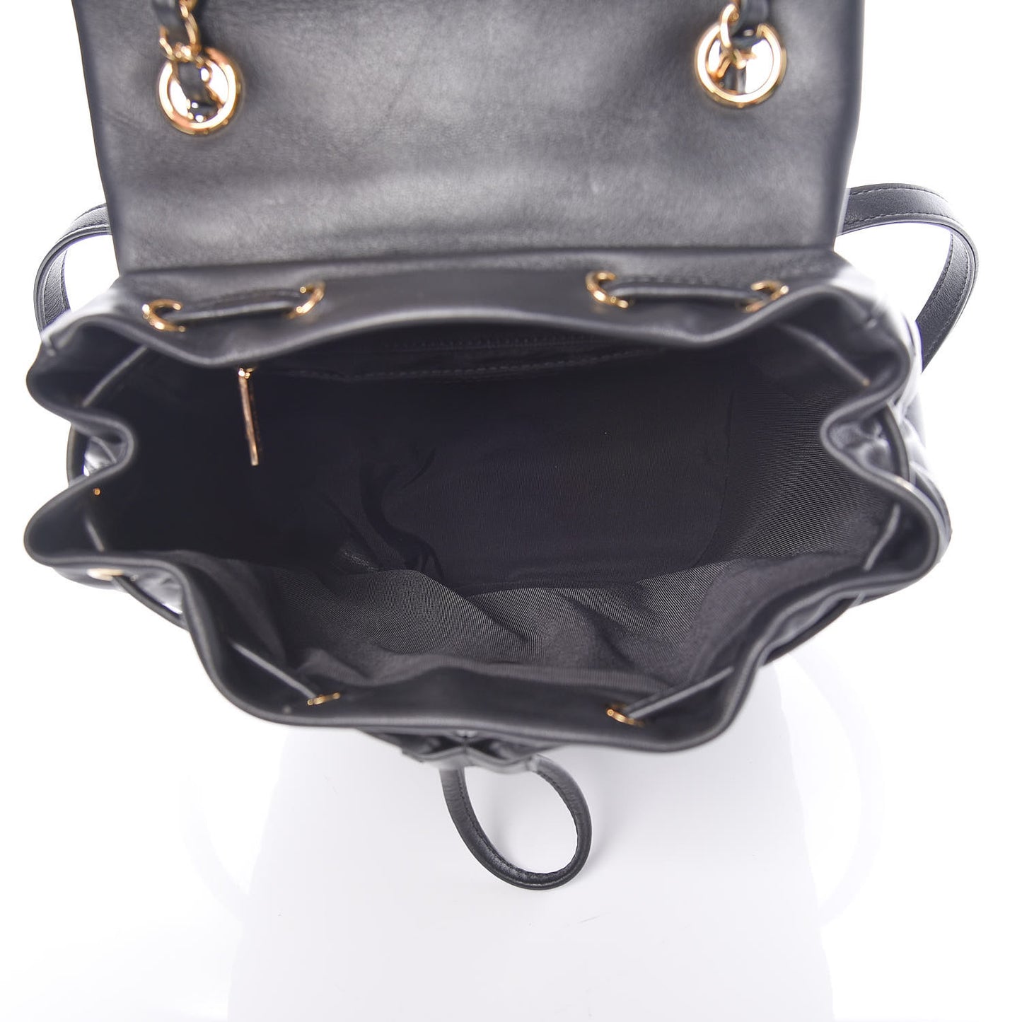 Lambskin Quilted Small Urban Spirit Backpack Black