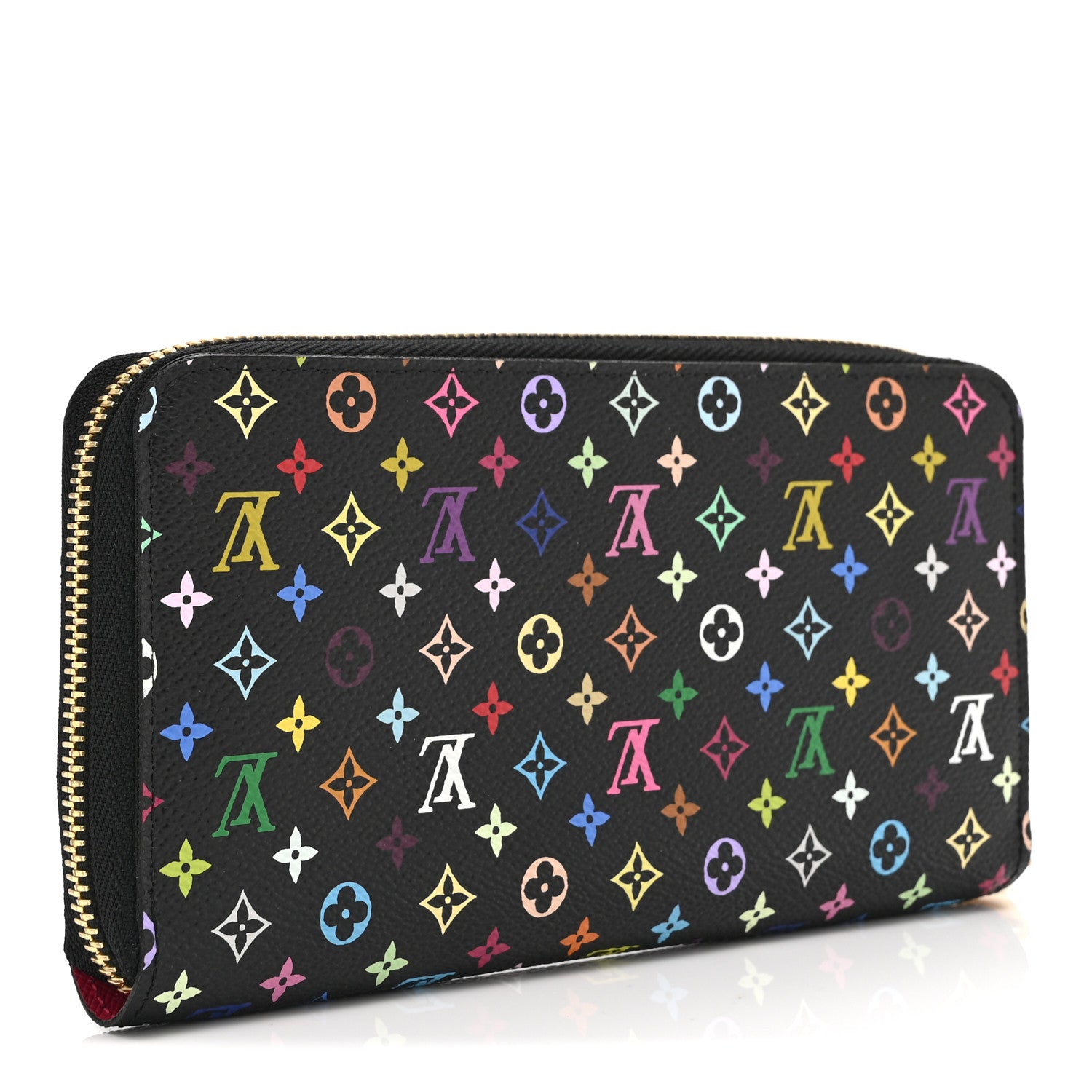 Louis Vuitton Monogram Multicolor Zippy Wallet Black Grenade 3 of 10