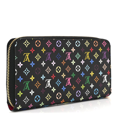 Louis Vuitton Monogram Multicolor Zippy Wallet Black Grenade 3 of 10