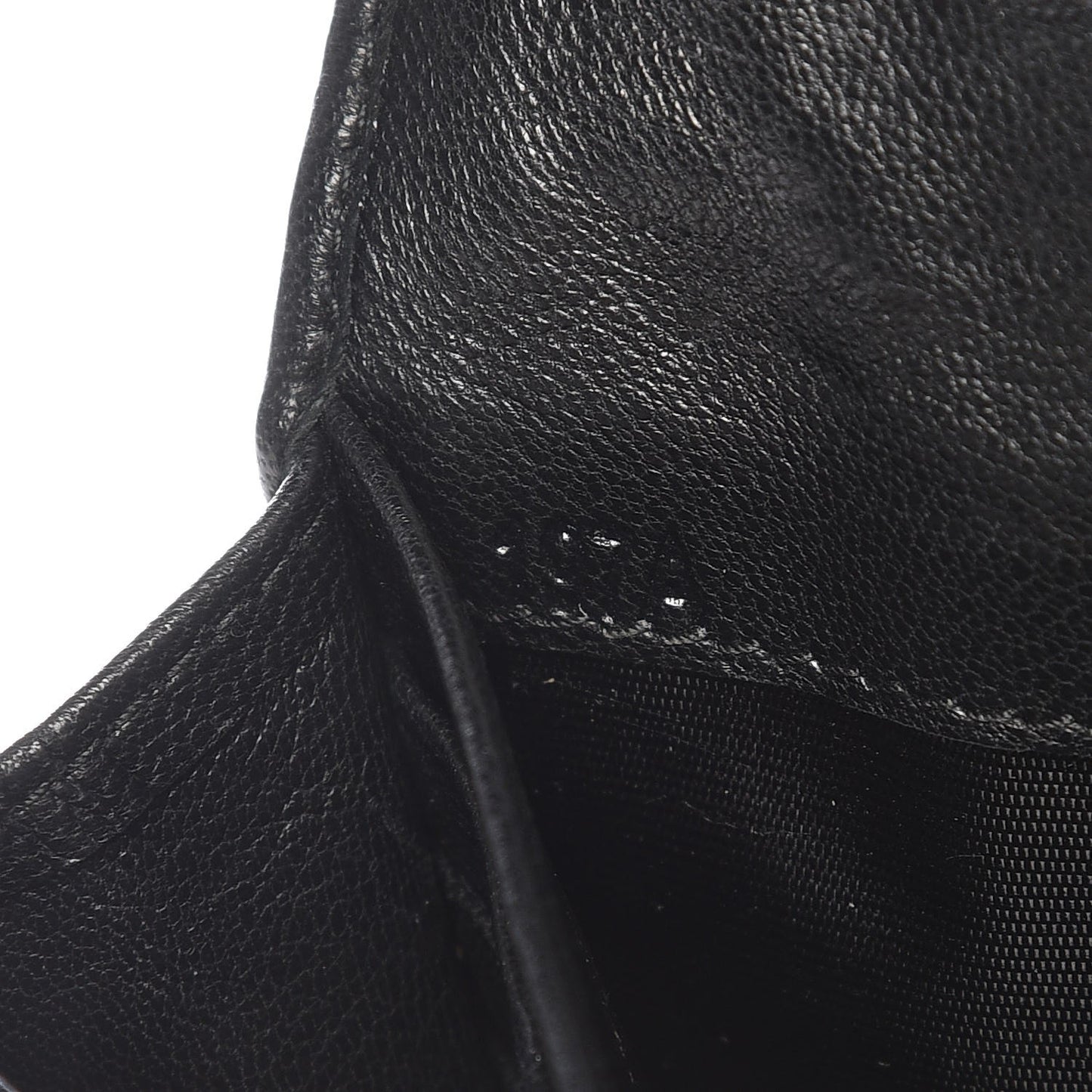 Nappa Quilted Flap Wallet Inchiostro