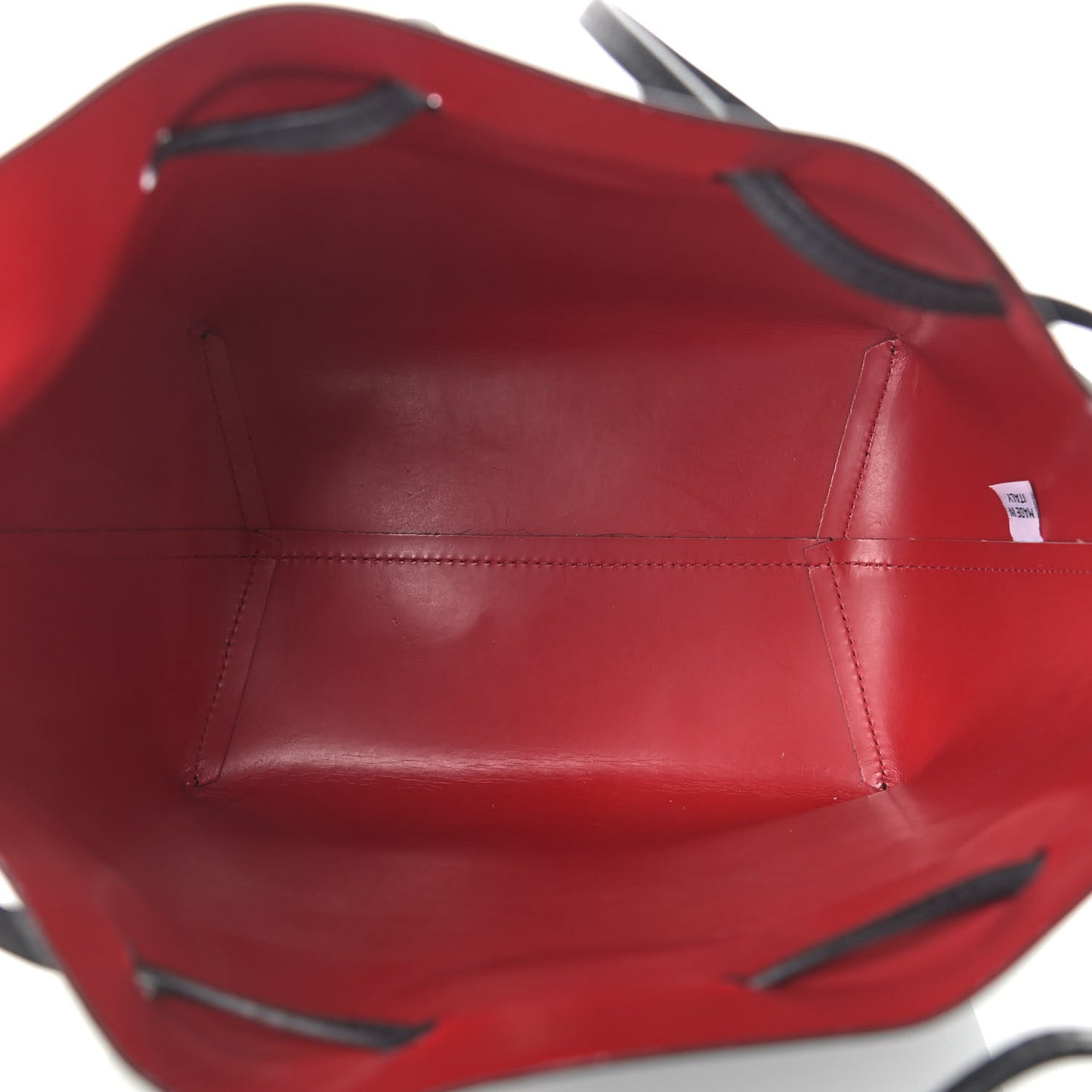 Vegetable Tanned Calfskin Bucket Bag Black Flamma