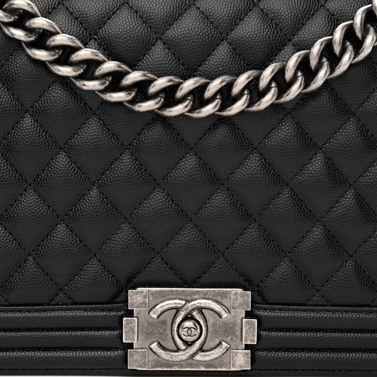 Chanel Caviar Quilted New Medium Boy Flap Black 8 of 10