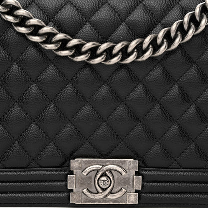 Chanel Caviar Quilted New Medium Boy Flap Black 8 of 10