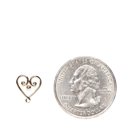 Tiffany 18K Rose Gold Paloma's Venezia Goldoni Heart Earrings 2 of 9