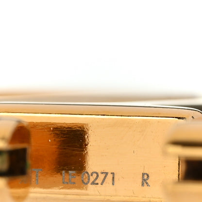 Louis Vuitton Metal Louise Hoop Earrings Gold 4 of 4