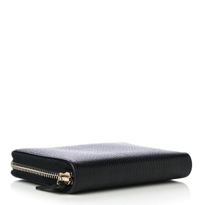 Gucci Pebbled Calfskin Zip Around Wallet Black 4 of 15