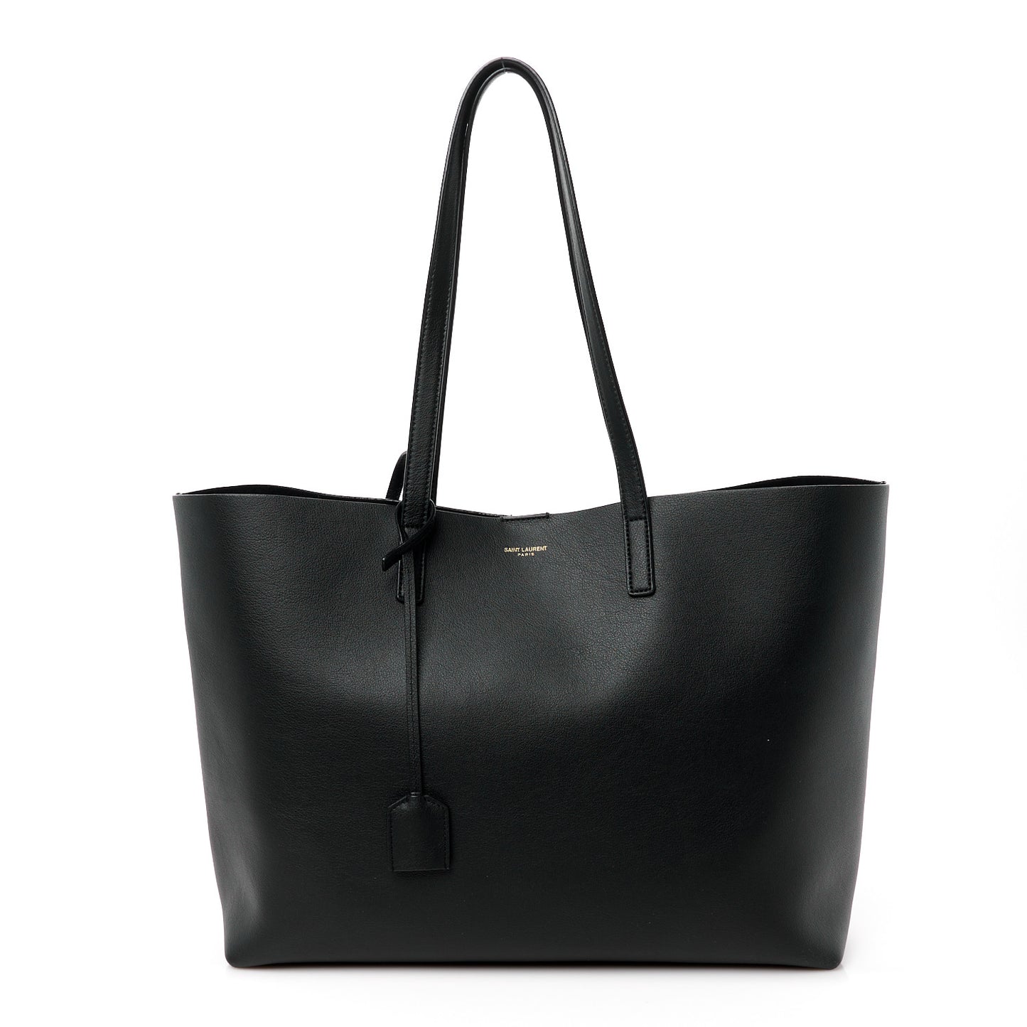Calfskin Large Shopping Tote Black