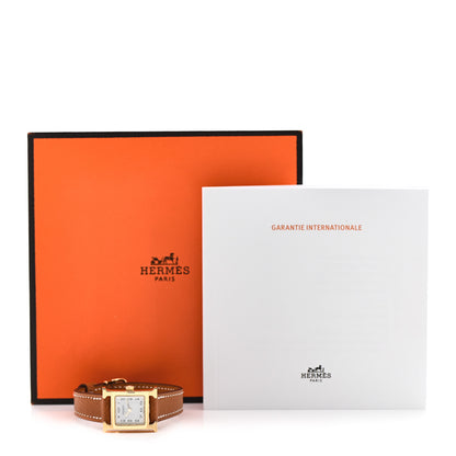 Hermes Stainless Steel Epsom 17.2mm Heure H Hour Quartz Watch Gold 5 of 5