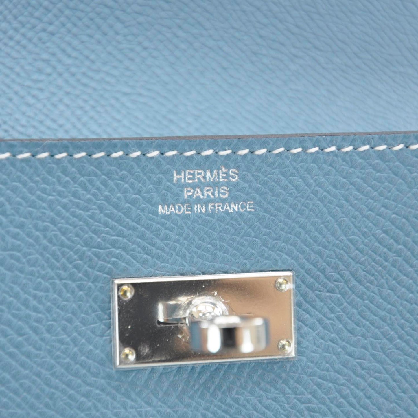 Epsom Kelly Longue Wallet Blue Jean