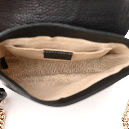 Gucci Pebbled Calfskin Small Soho Flap Crossbody Black 5 of 15