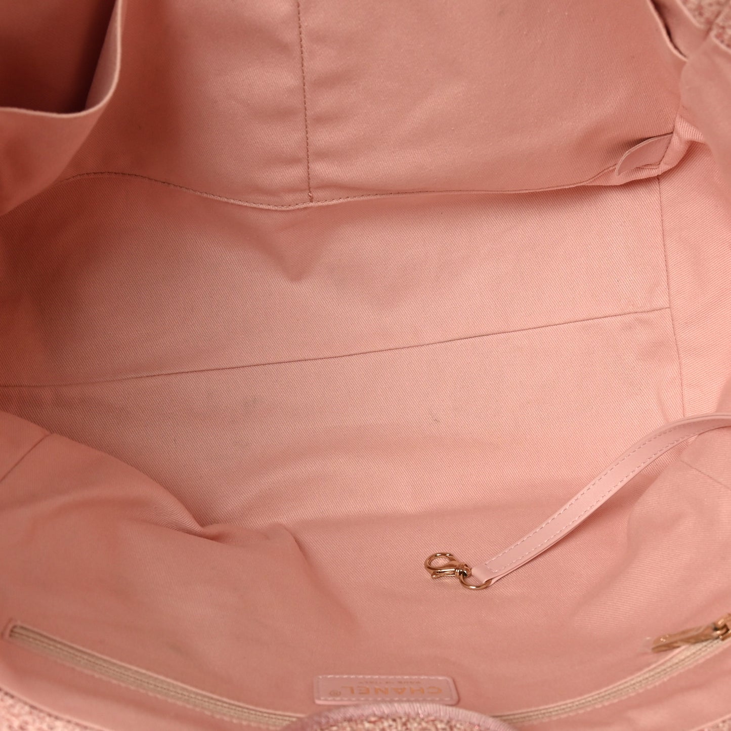 Lurex Boucle Deauville Medium Tote Pink