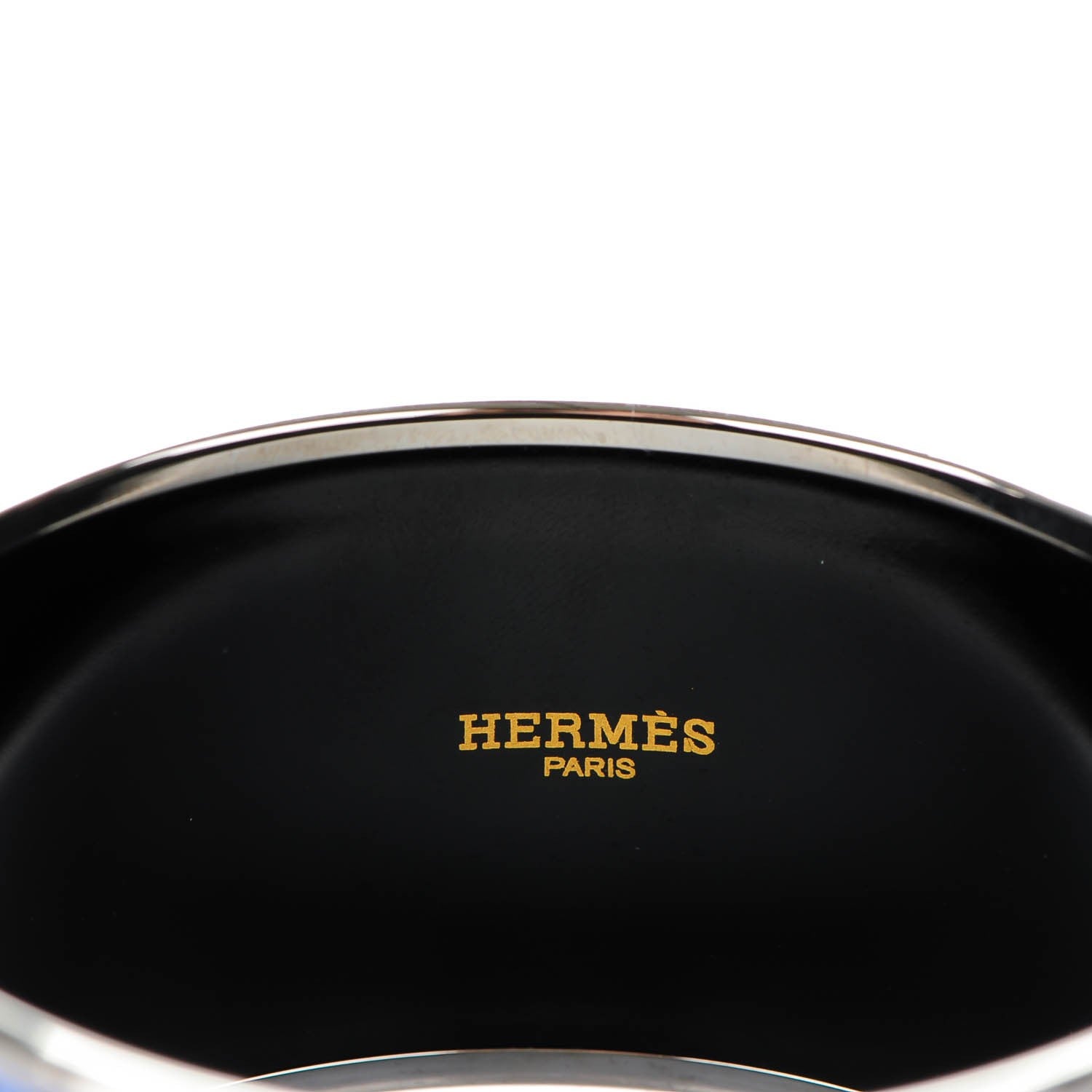 Hermes Enamel Printed Extra Wide Concours d'Etrier Bracelet 65 5 of 7