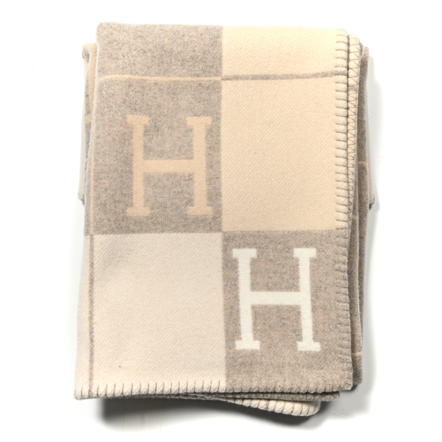 Hermes Wool Cashmere Avalon III Blanket Coco Camomille 1 of 3