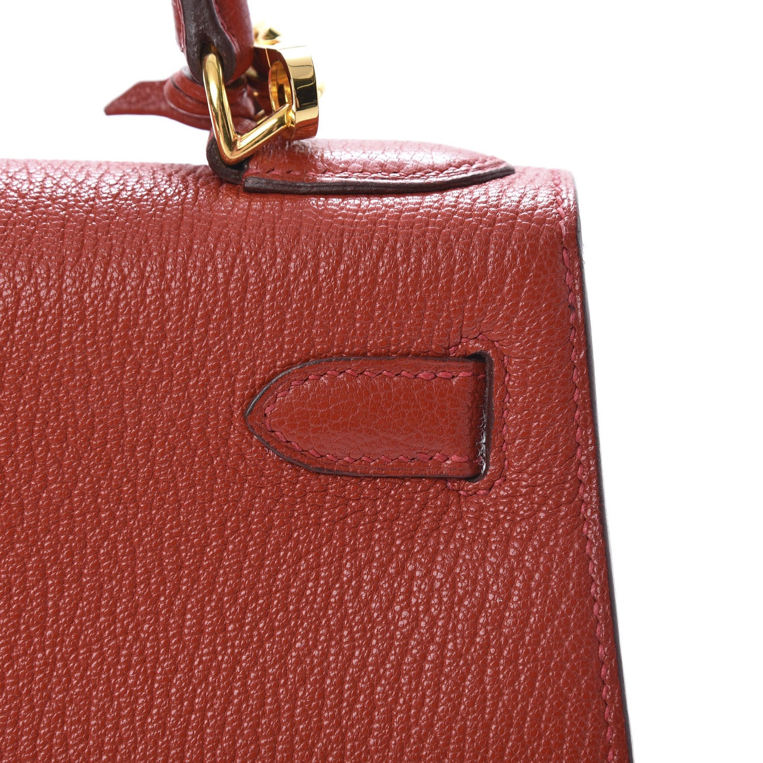 Hermes Chevre Mysore Kelly Sellier 28 Vermillion 5 of 37