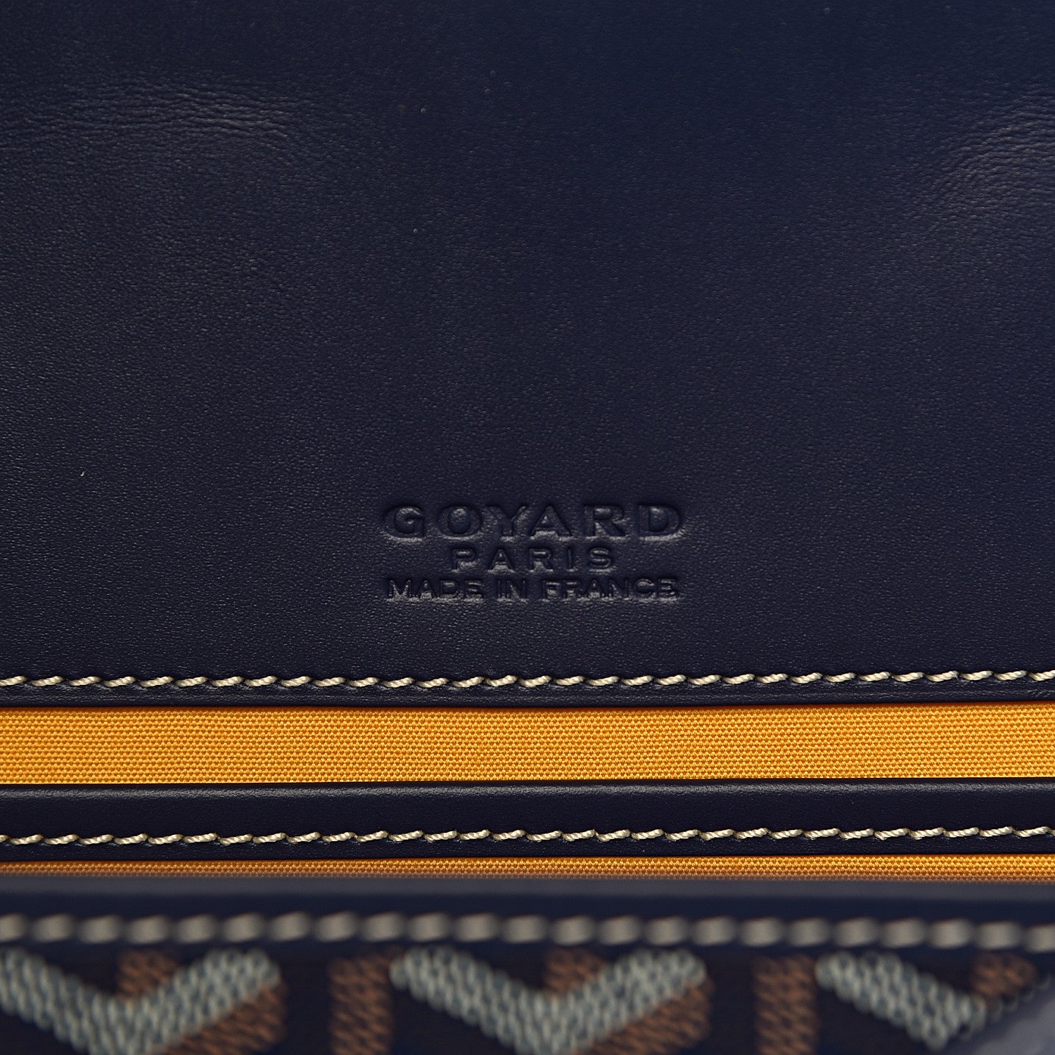 Goyard Goyardine Belvedere II MM Messenger Bag Navy 6 of 10