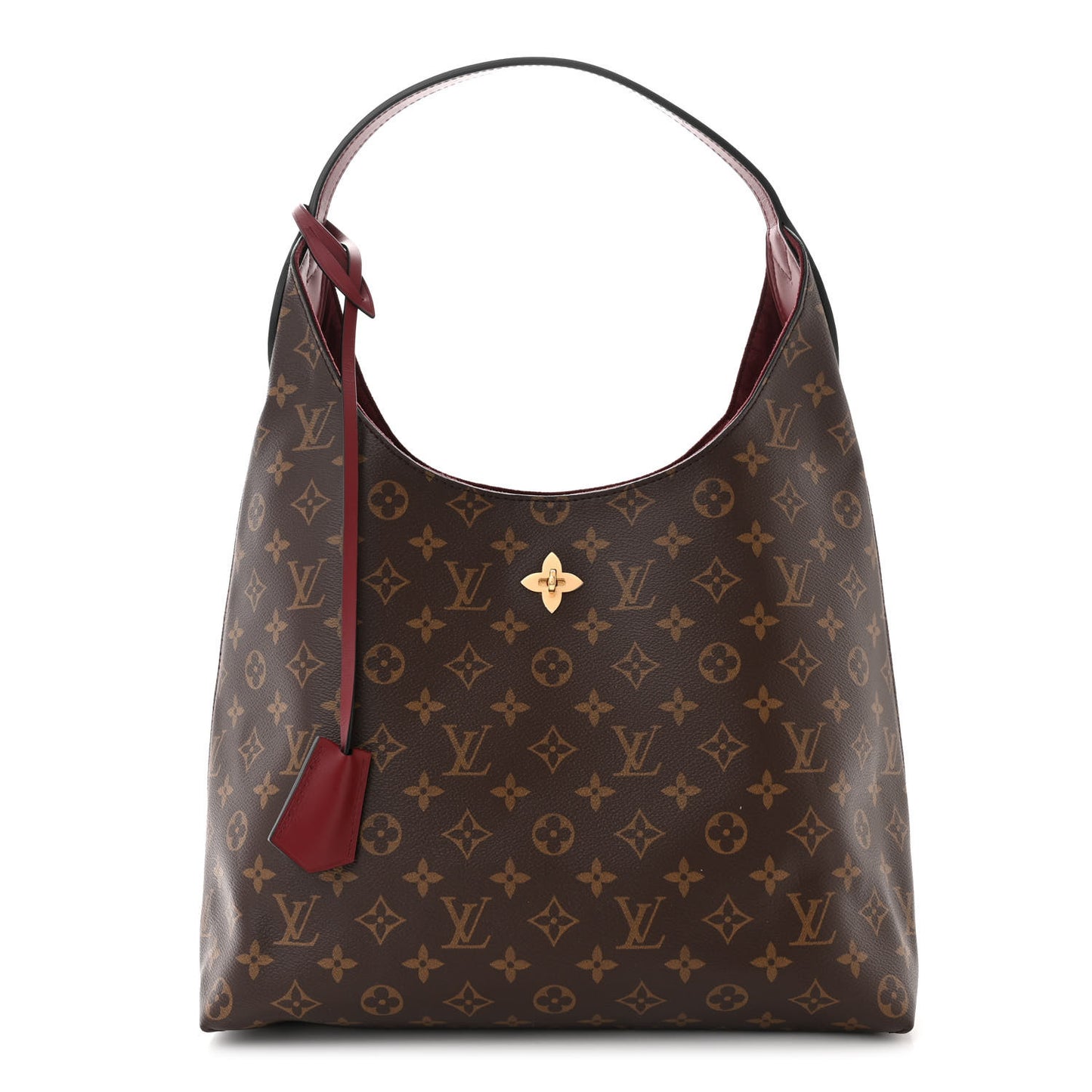 Monogram Flower Hobo Bordeaux