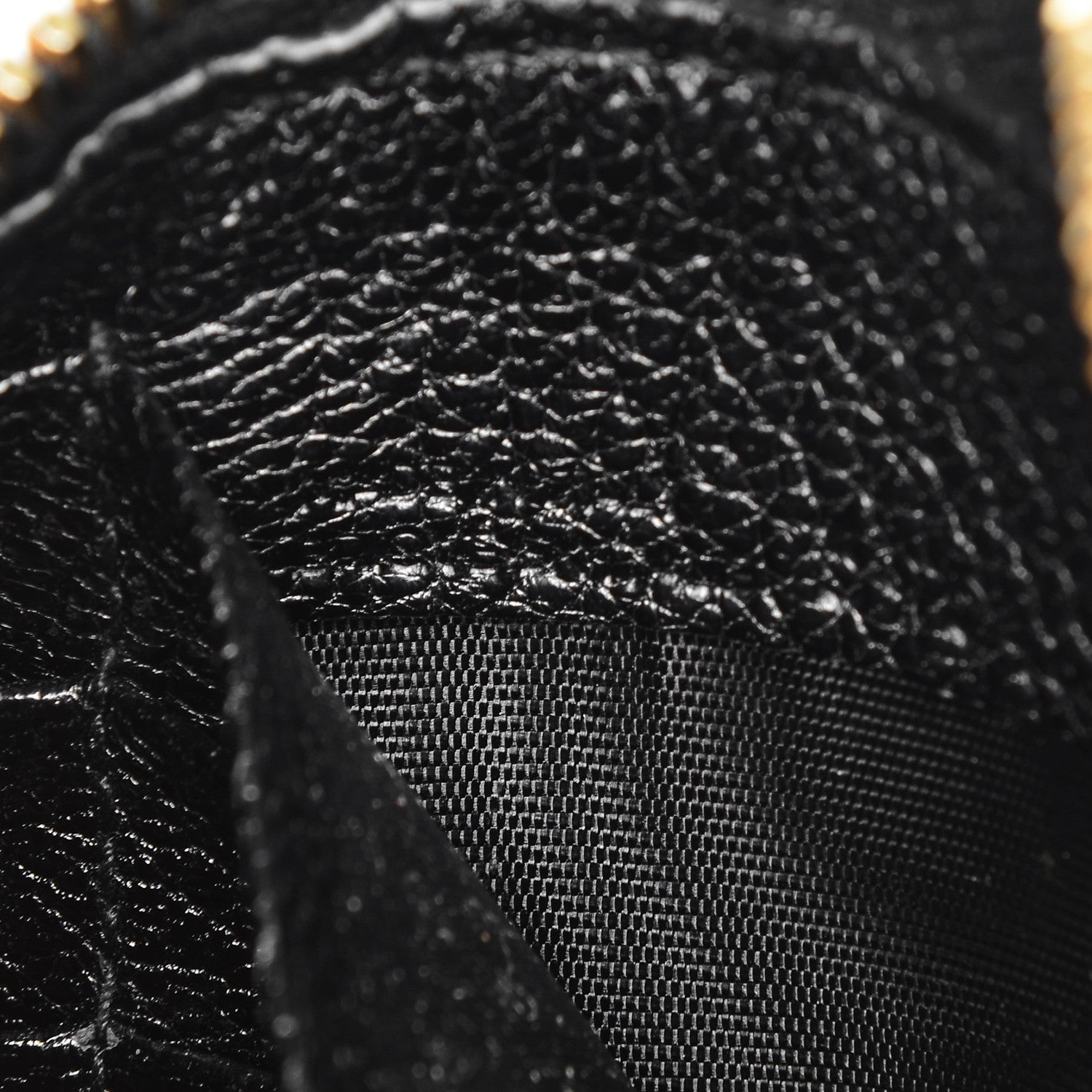 Balenciaga Chevre Gold Metallic Edge Hardware Zip Around Wallet Black 7 of 7