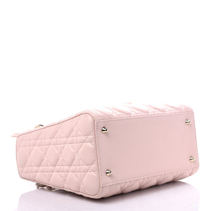Christian Dior Lambskin Cannage Medium Lady Dior Light Pink 4 of 12