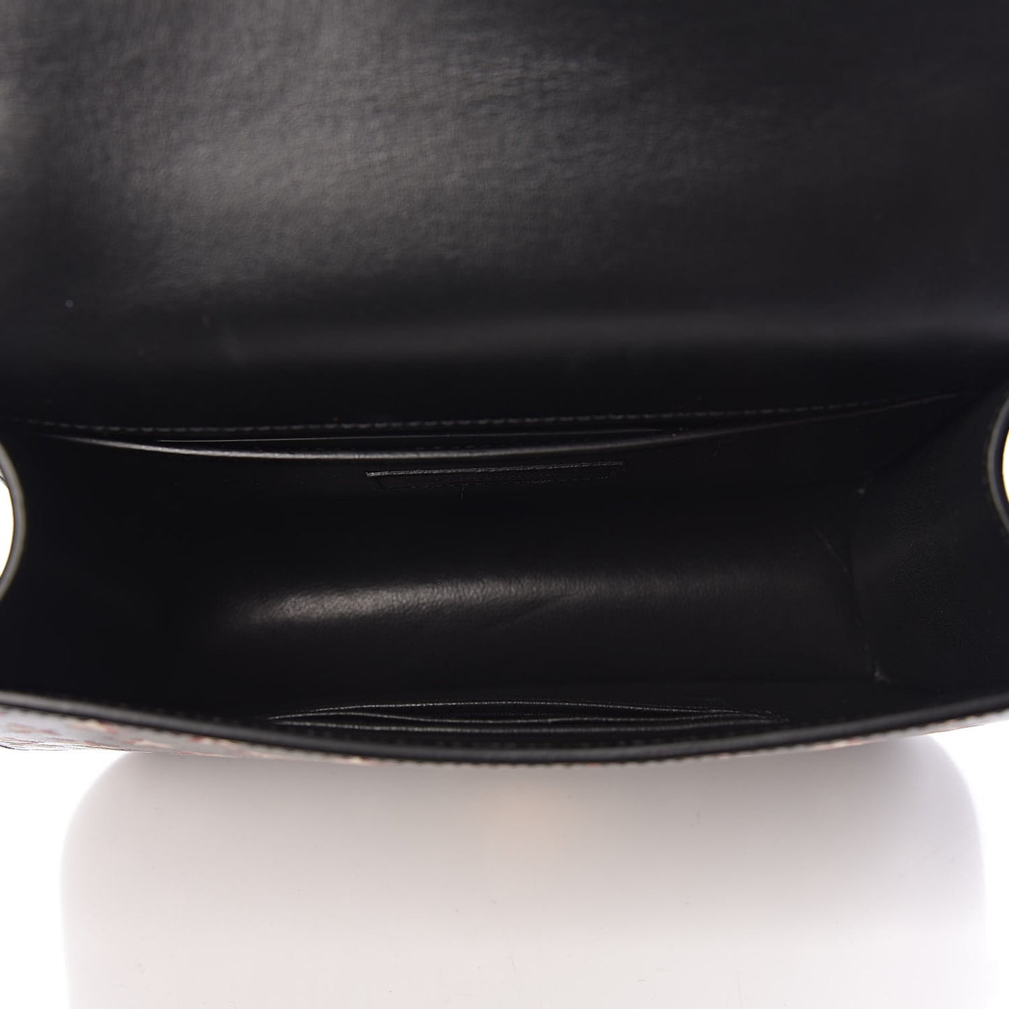 Smooth Calfskin Star Print Small Spontini Saddle Bag Black Ivory Red