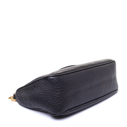 Prada Vitello Daino Pochette Bag Black 4 of 9