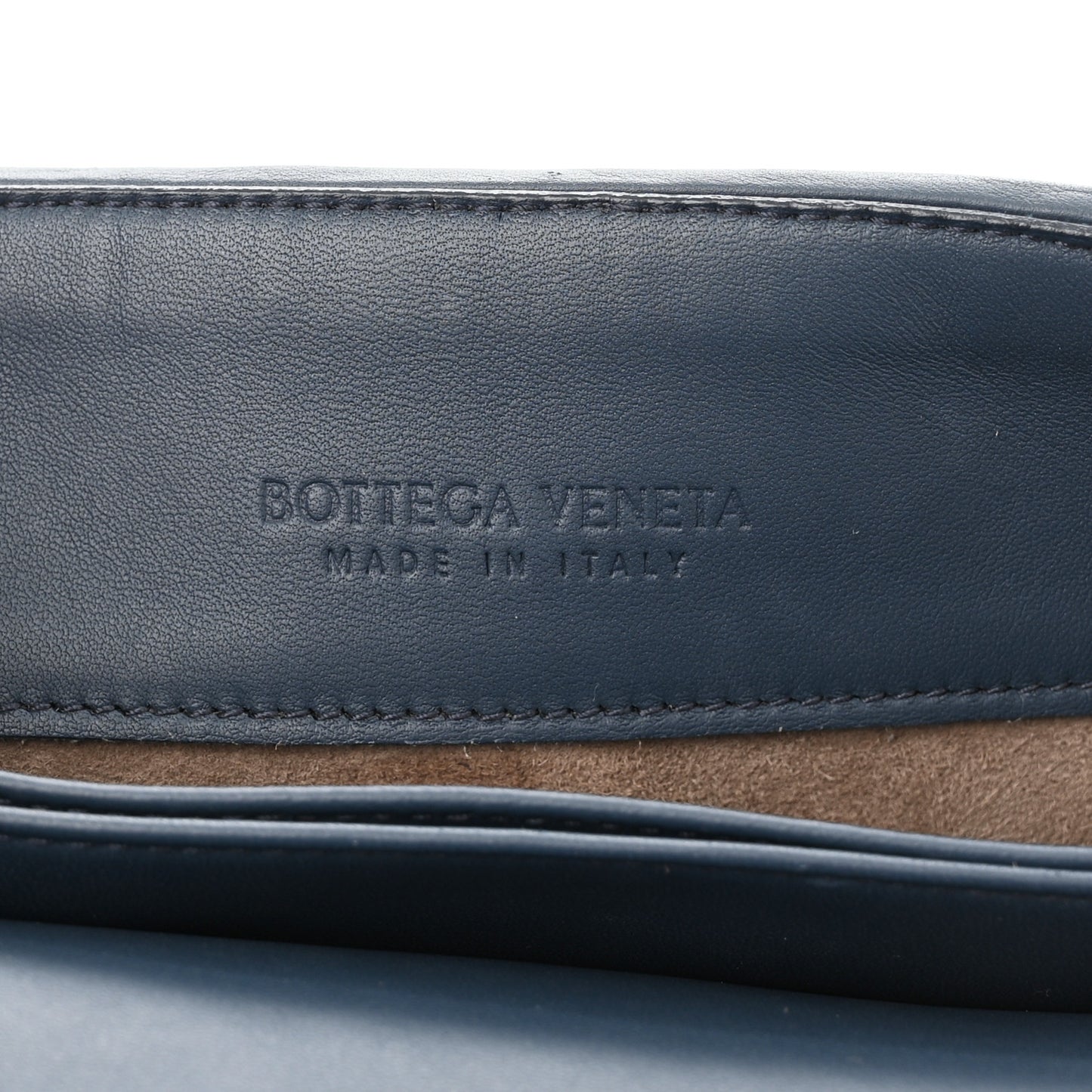 Nappa Intrecciato Baby Olimpia Shoulder Bag Denim