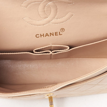 Chanel Lambskin Quilted Small Double Flap Beige 8 of 9