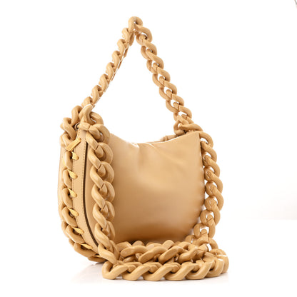 Stella McCartney Eco Alter Nappa Small Frayme Puffer Shoulder Bag Beige 3 of 10