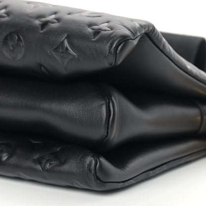 Louis Vuitton Lambskin Embossed Monogram Coussin PM Black 9 of 9