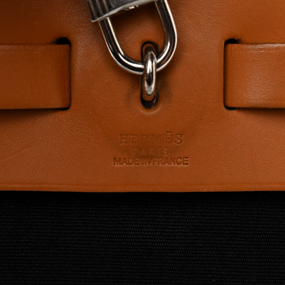 Hermes Barenia Toile Herbag 2 in 1 PM Black 8 of 19