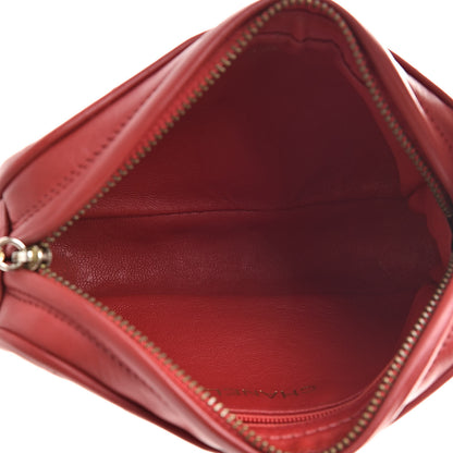 Chanel Lambskin Quilted Tassel Pouch Red 5 of 11