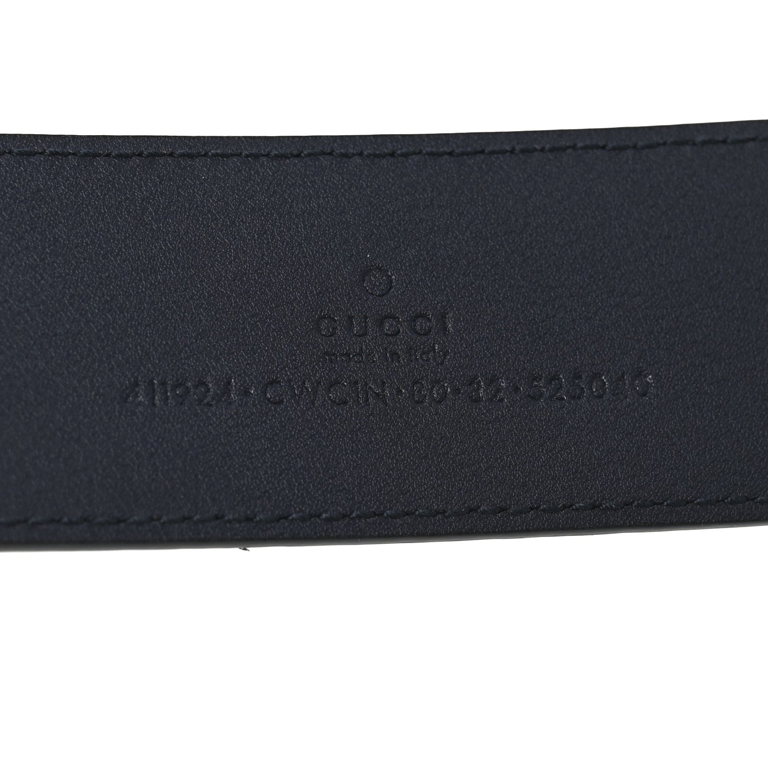Gucci Guccissima Signature Interlocking G 40mm Belt 80 32 Black 3 of 5