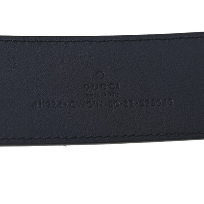 Gucci Guccissima Signature Interlocking G 40mm Belt 80 32 Black 3 of 5