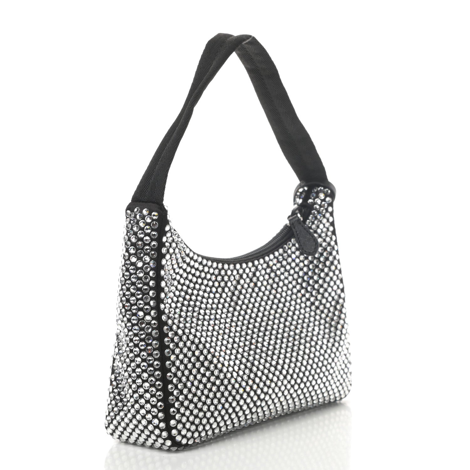Prada Satin Crystal Mini Re-Edition 2000 Bag Cristal 3 of 11