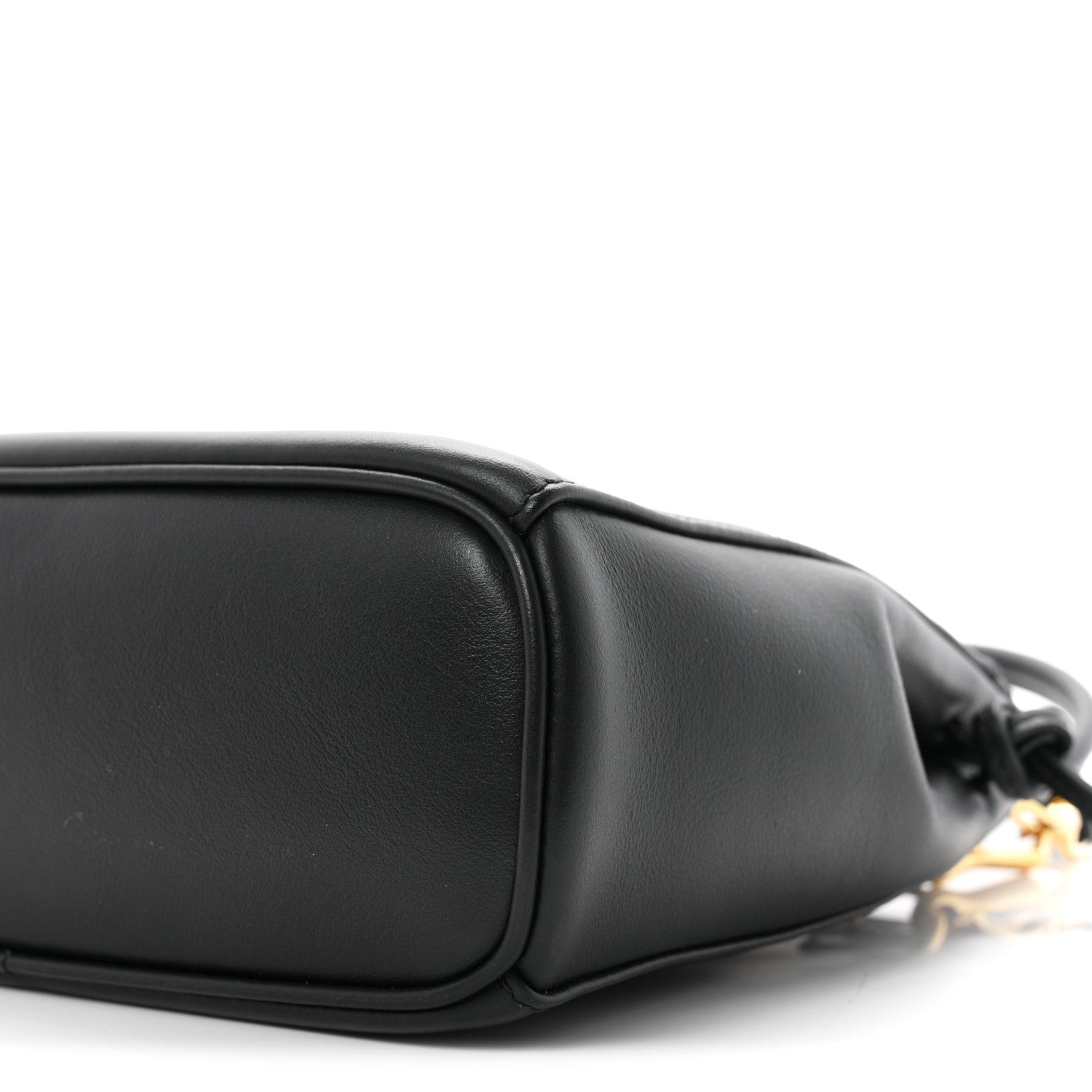 Prada Calfskin Mini Carry Shoulder Bag Black 10 of 11