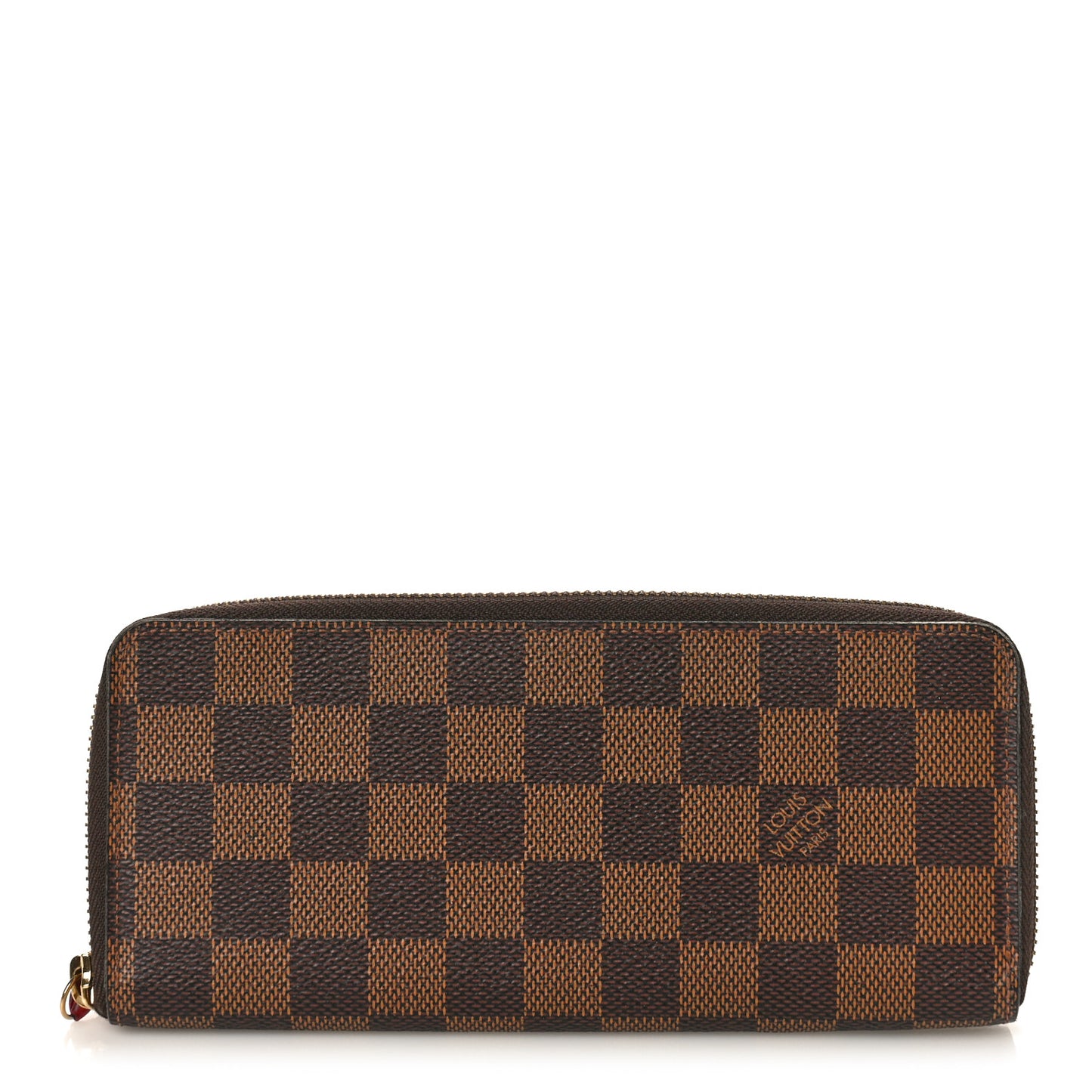 Damier Ebene Clemence Wallet Cherry