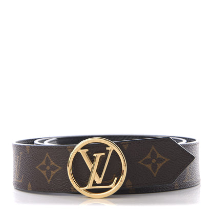 Louis Vuitton Monogram Epi 35mm LV Circle Reversible Belt 90 36 Black 1 of 6