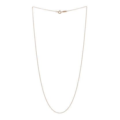 Tiffany 18K Rose Gold Chain Necklace 18" 3 of 4