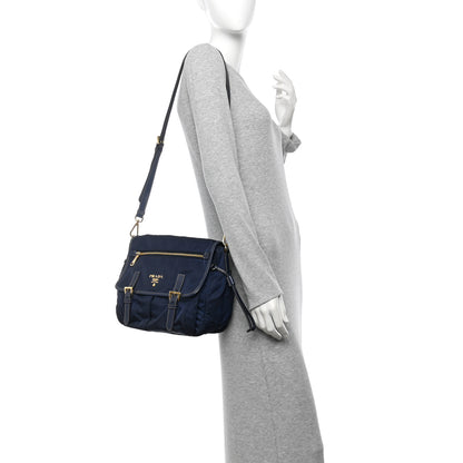 Prada Nylon Vela Sport Saffiano Messenger Bag Baltico 2 of 12