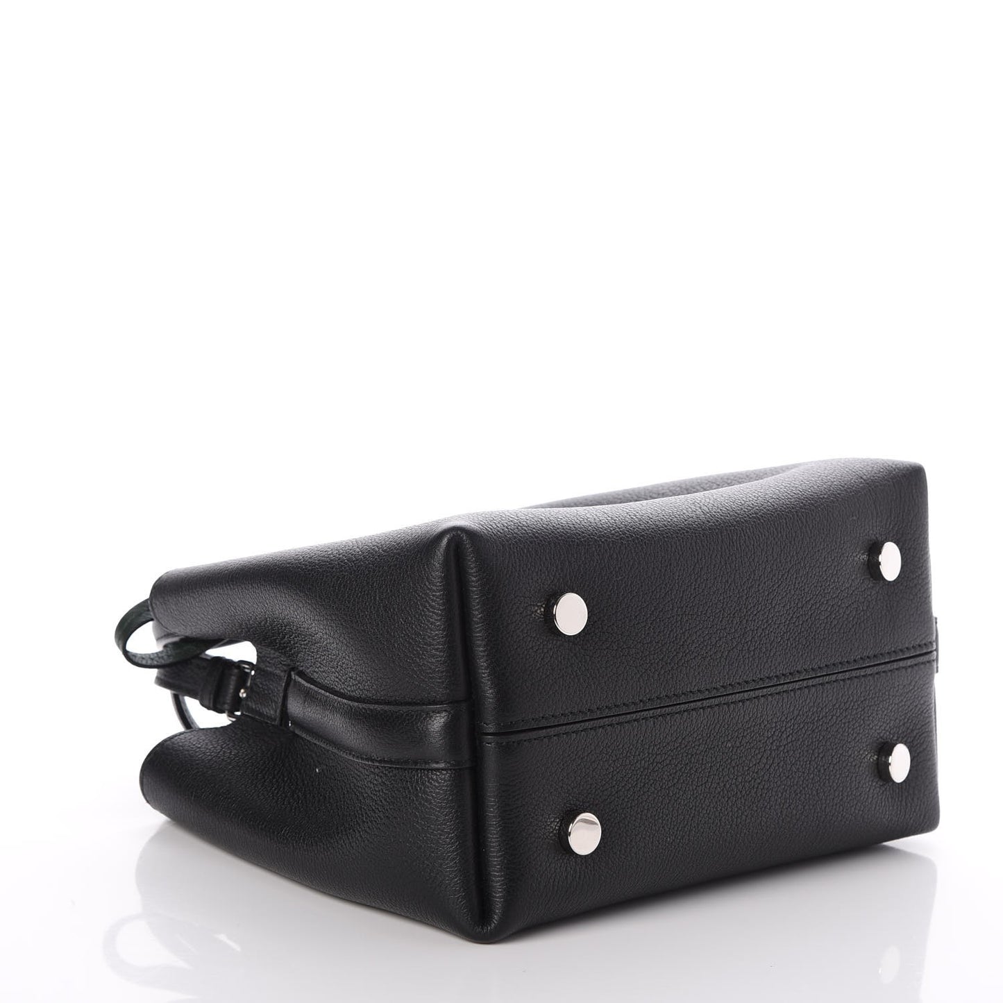 Grained Calfskin Small Blossom Tote Black