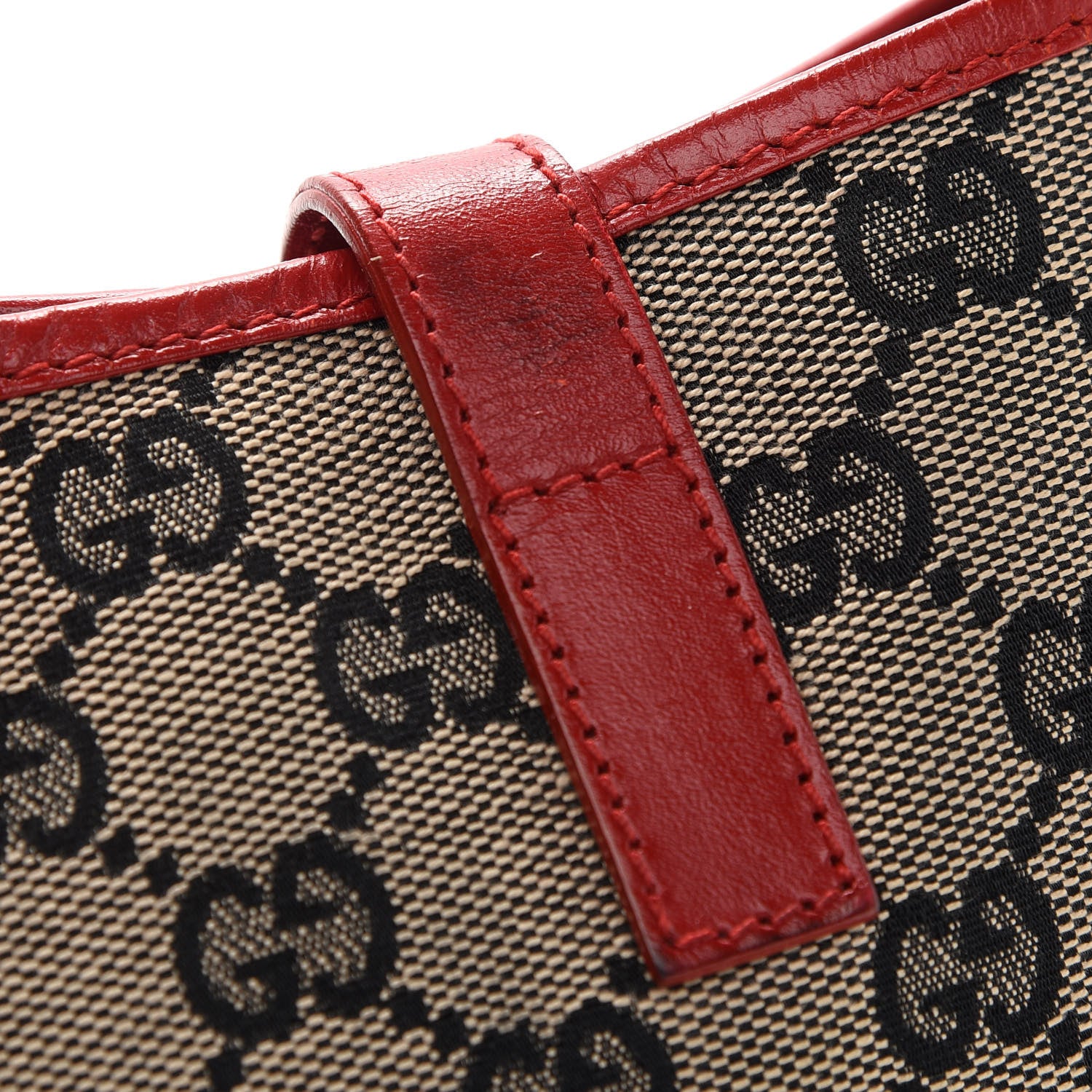 Gucci Monogram Jackie O Hobo Beige Blue Red 10 of 10