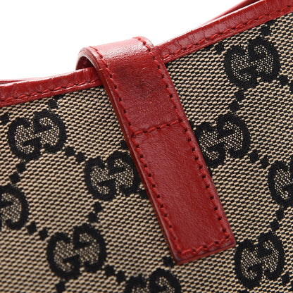 Gucci Monogram Jackie O Hobo Beige Blue Red 10 of 10