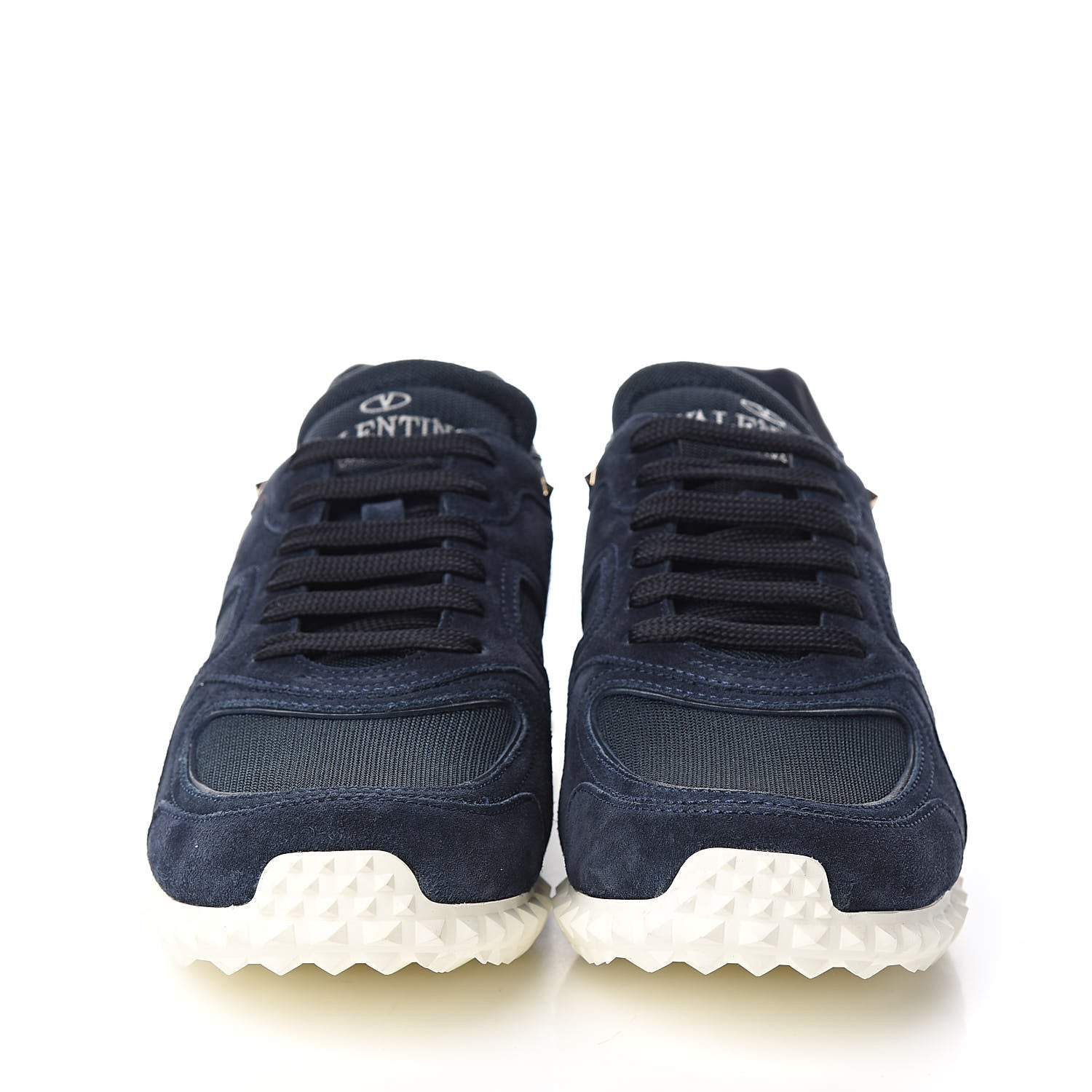 Valentino Garavani Suede Mesh Mens Soul AM Sneakers 40 Marine 2 of 9